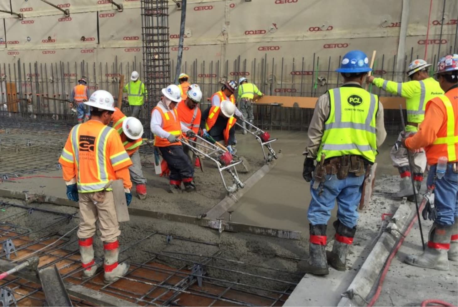 Slab Placement Crew